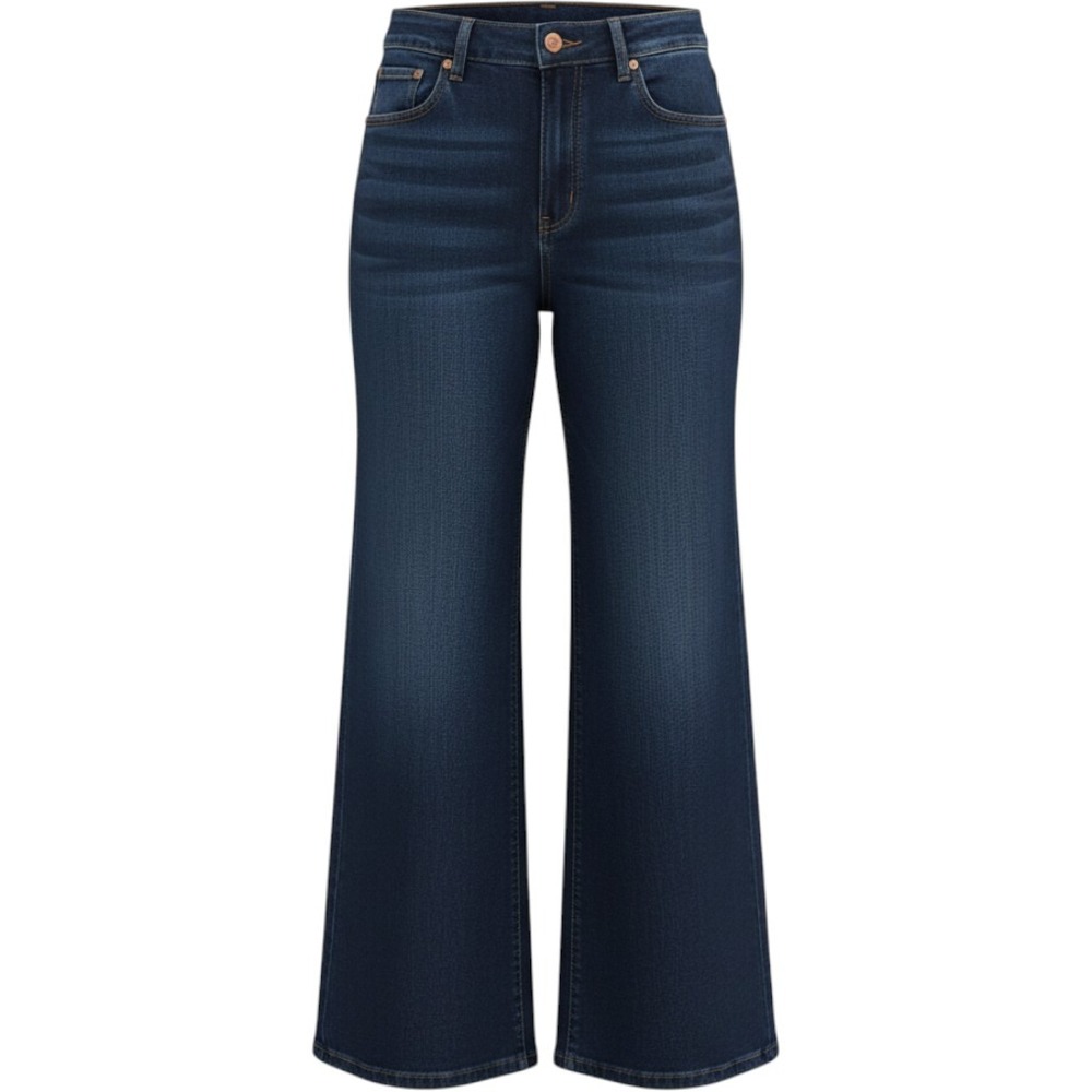 Judy Blue Ankle Wide Leg Dark Wash High Rise Women's Blue Jeans Size 11/30